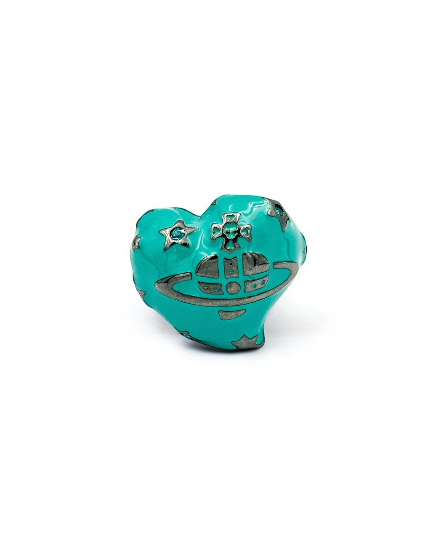 Vintage Vivienne Westwood Asymmetric Heart Ring